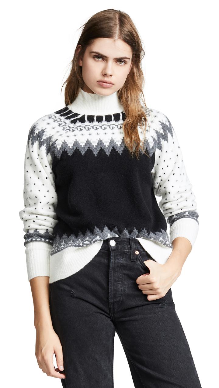 Frame Fair Isle Turtleneck
