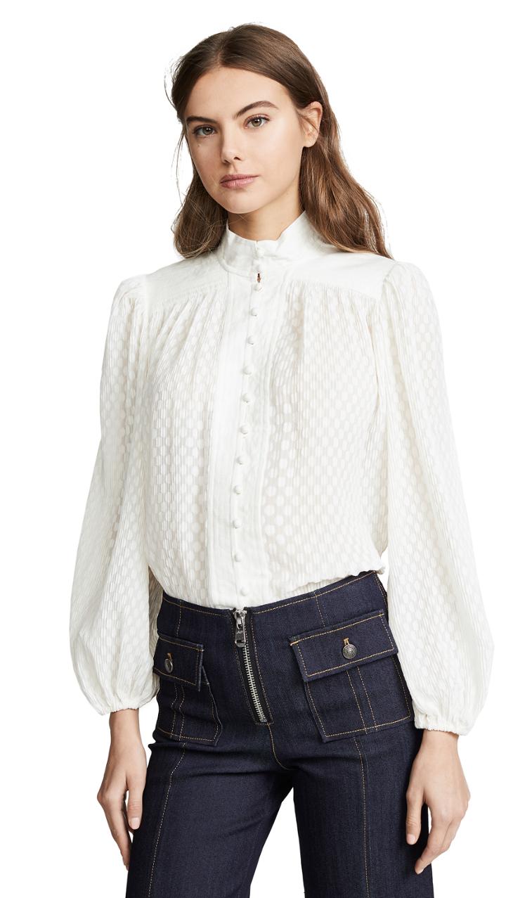 Zimmermann Plisse Blouse