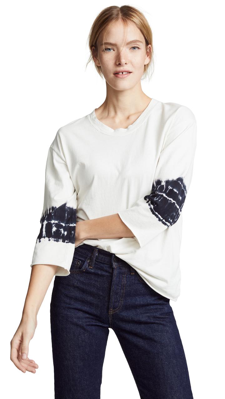 Raquel Allegra 3 4 Sleeve Boxy Tee