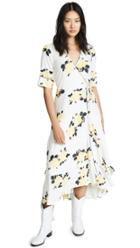 Ganni Tea Length Robe Dress