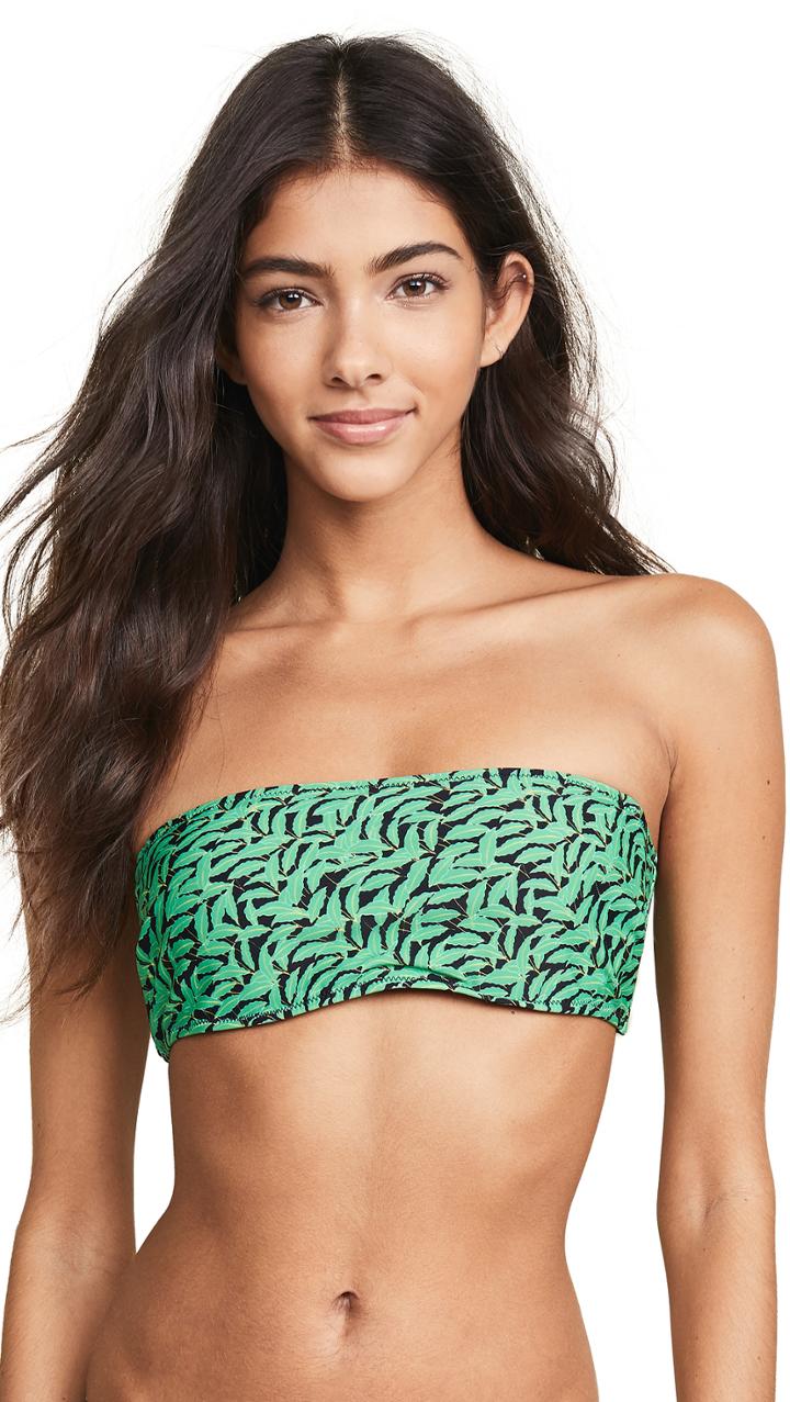 Diane Von Furstenberg Windsor Palm Bandeau Bikini Top