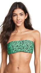 Diane Von Furstenberg Windsor Palm Bandeau Bikini Top