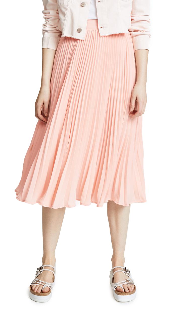 English Factory Long Pleated Skirt