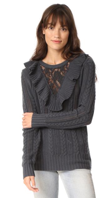 Nightcap X Carisa Rene Lace Inset Sweater