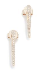 Ef Collection 14k Diamond Hook Earrings