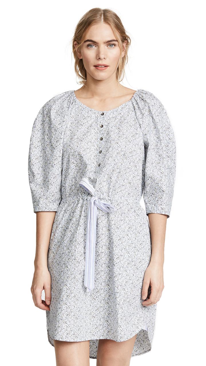 La Vie Rebecca Taylor Long Sleeve Meadow Floral Dress