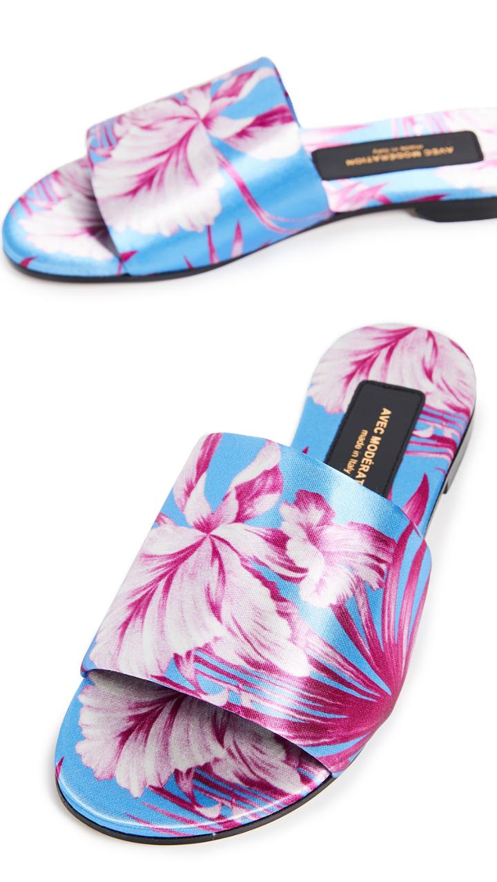 Avec Moderation Maui Open Toe Slide Sandals
