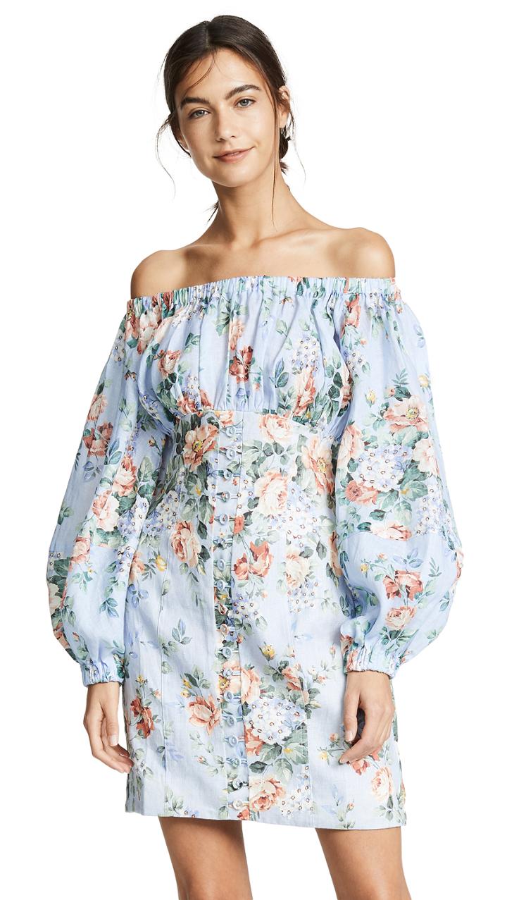 Zimmermann Bowie Off Shoulder Dress