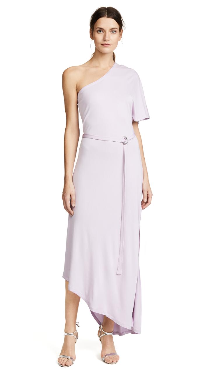 Yigal Azrouel One Shoulder Dress In Matte Jersey