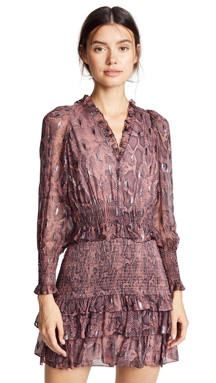 Rebecca Taylor Snake Smock Dress