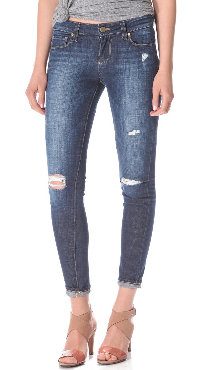 Paige Verdugo Ultra Skinny Destructed Jeans