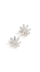 Adina Reyter 14k Diamond Baguette Flower Post Earrings