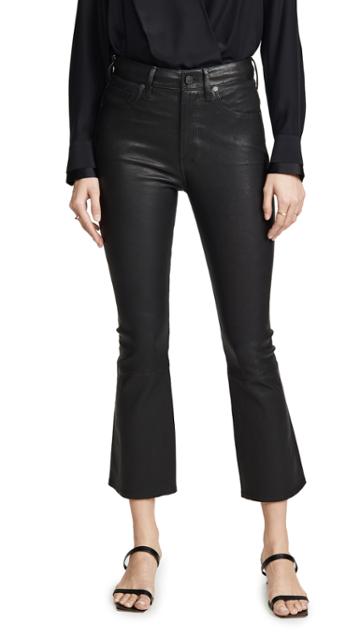 Citizens Of Humanity Demy Leather Cropped Flare Pants