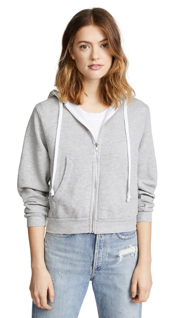 Wildfox Bridesmaid Zip Up Hoodie