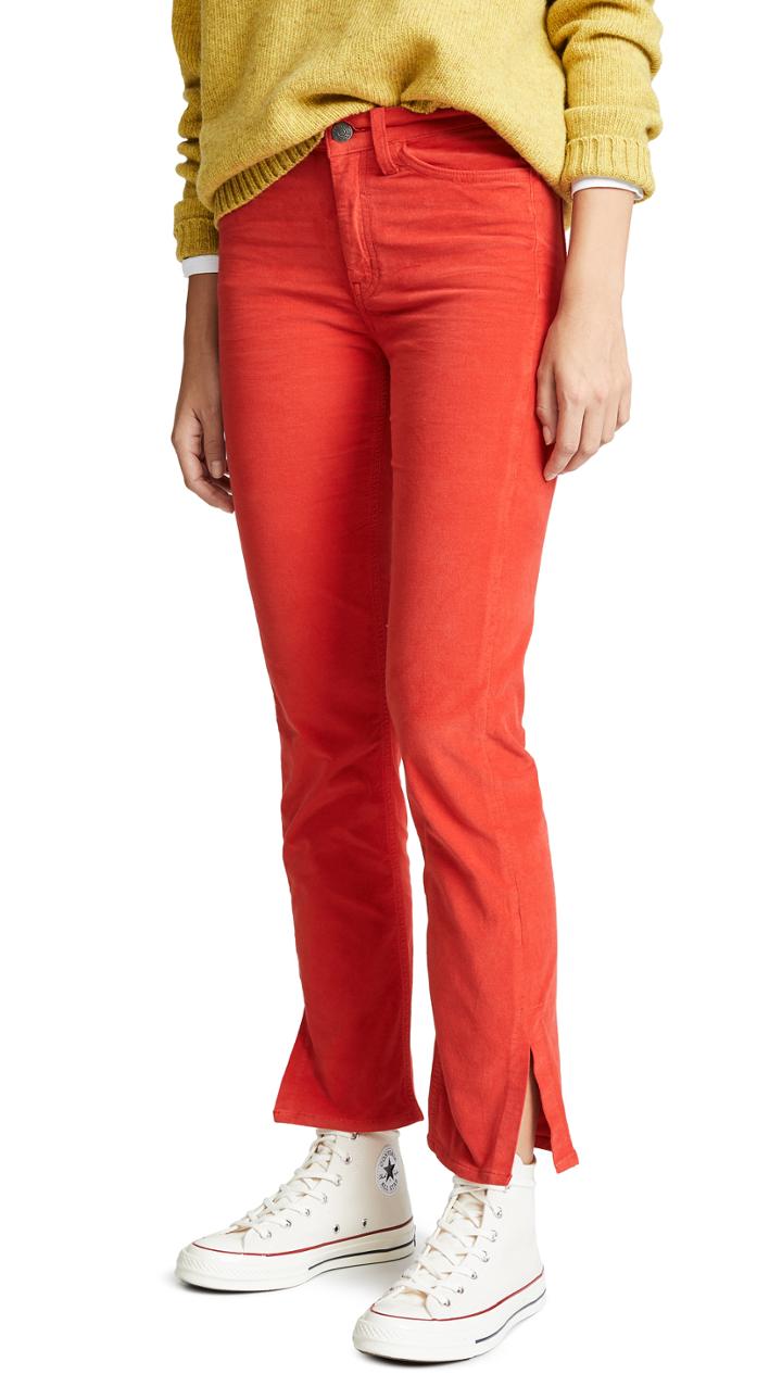 M I H Jeans Daily Velvet Straight Leg Jeans