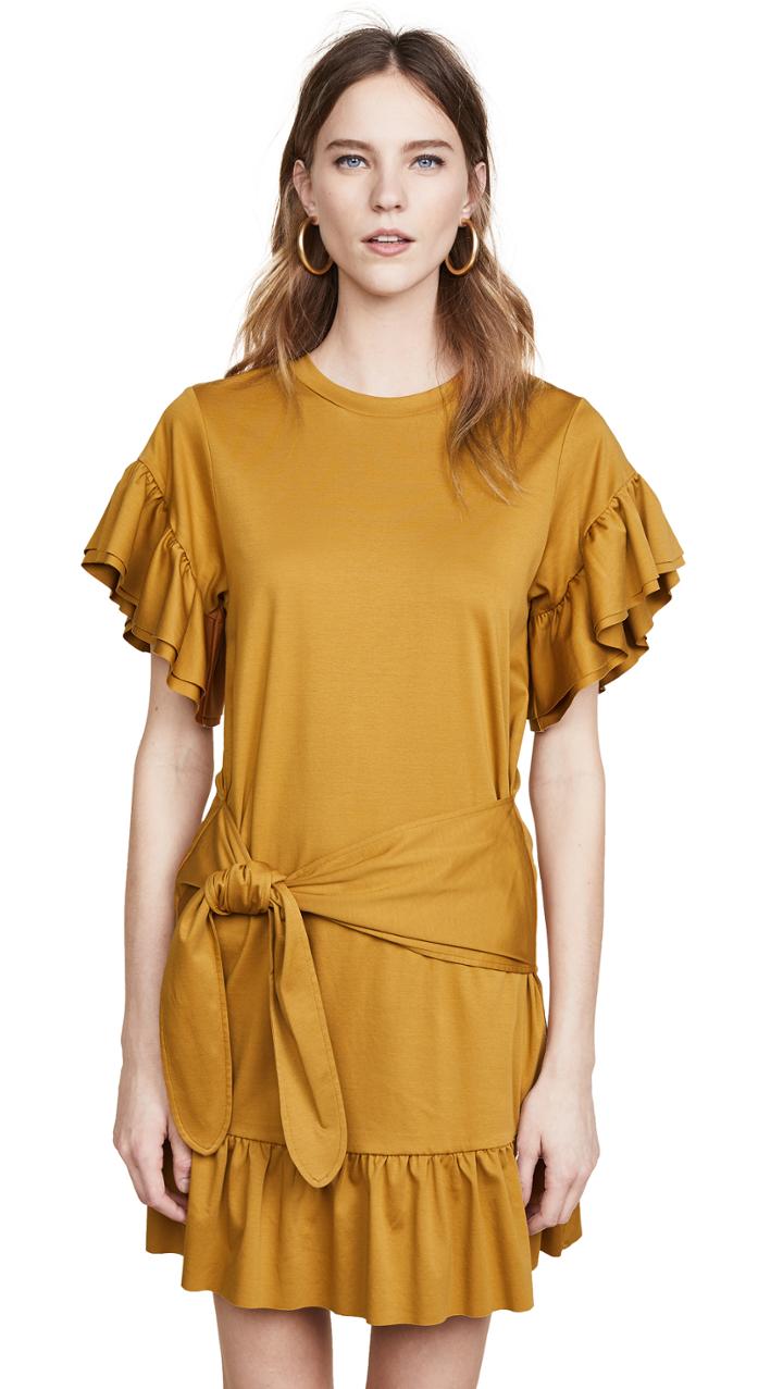 Scotch Soda Maison Scotch Ruffle Wrap Dress