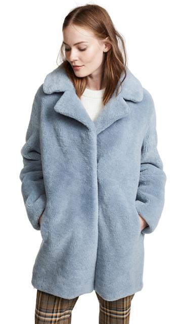 Yves Salomon Meteo Fleece Coat