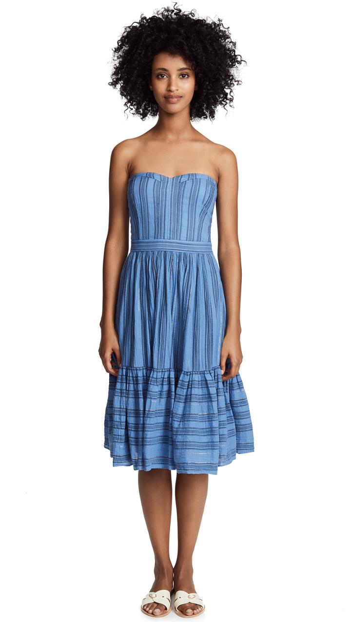 La Vie Rebecca Taylor Gauzy Stripe Dress