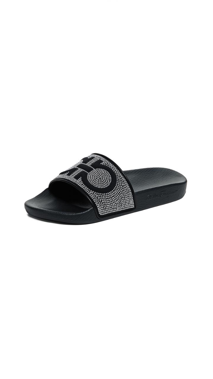 Salvatore Ferragamo Groove X Slides