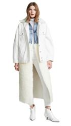 Natasha Zinko Denim Shearling Oversized Ls Jacket