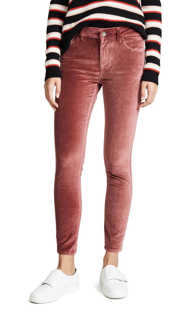 Dl1961 Margaux Instasculpt Velvet Skinny Jeans