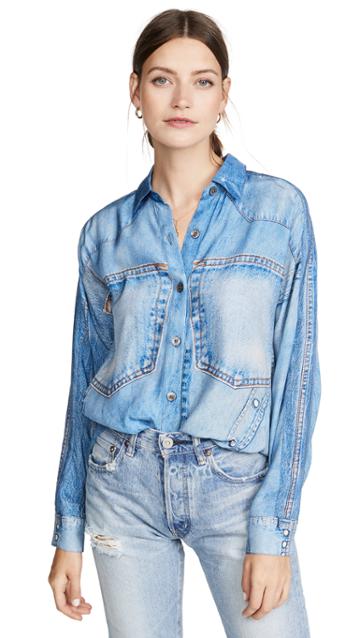 Colovos Silk Denim Shirt