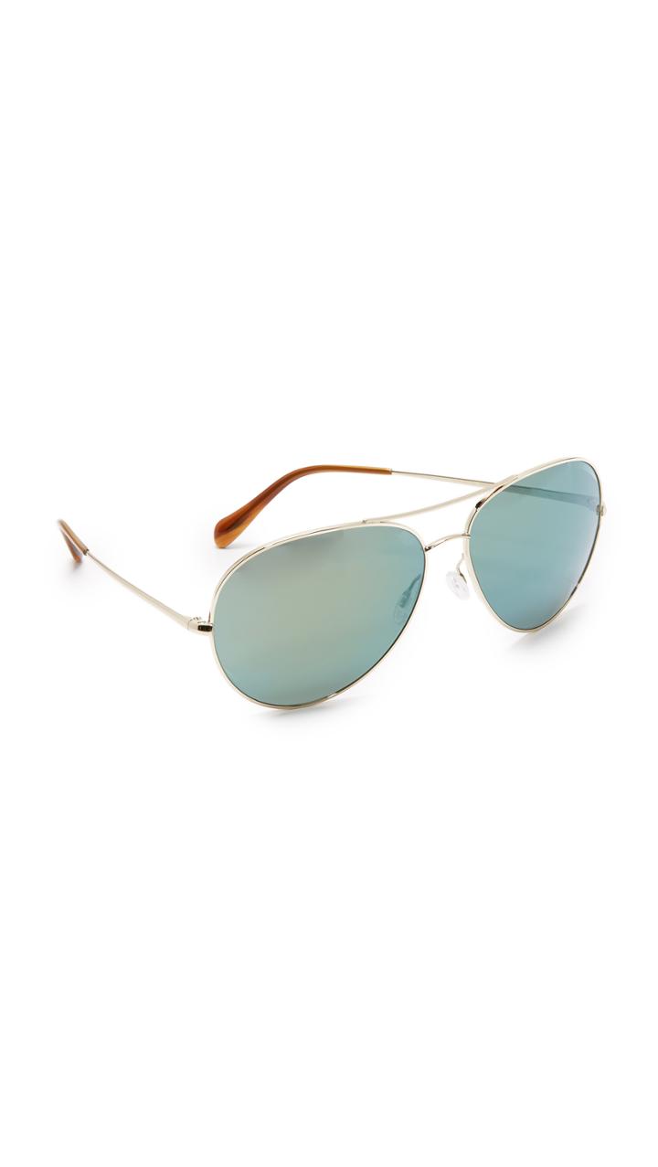 Oliver Peoples Eyewear Sayer Aviator Sunglasses