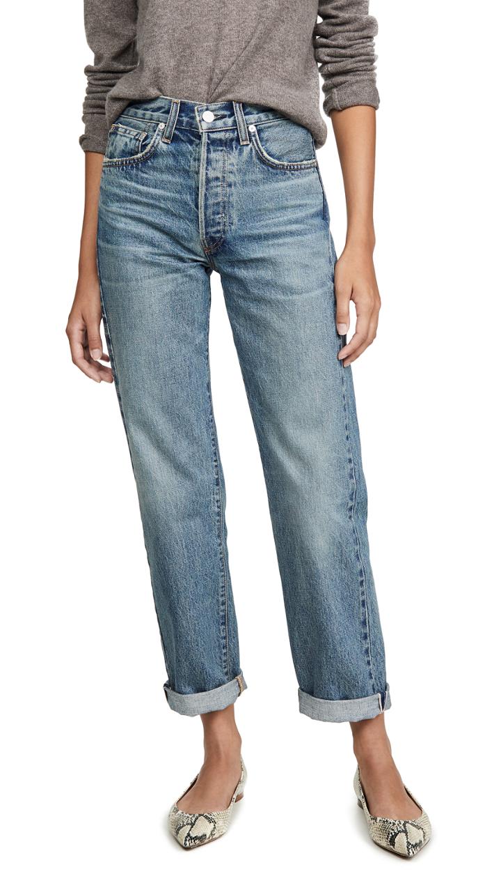 Cqy Vinyl Vintage Relaxed Jeans