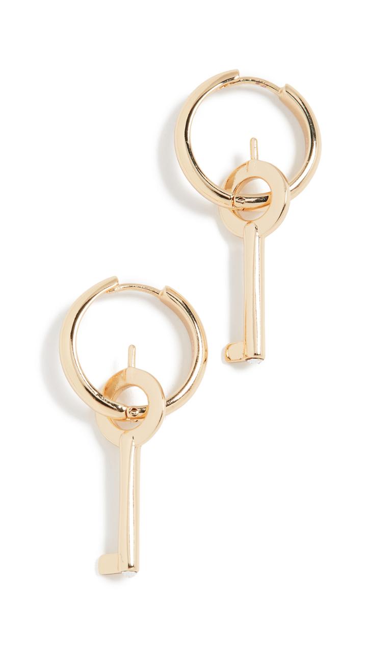 Marc Jacobs Key Mini Hoop Earrings