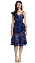 Alice Olivia Adaline Smock Waist Dress