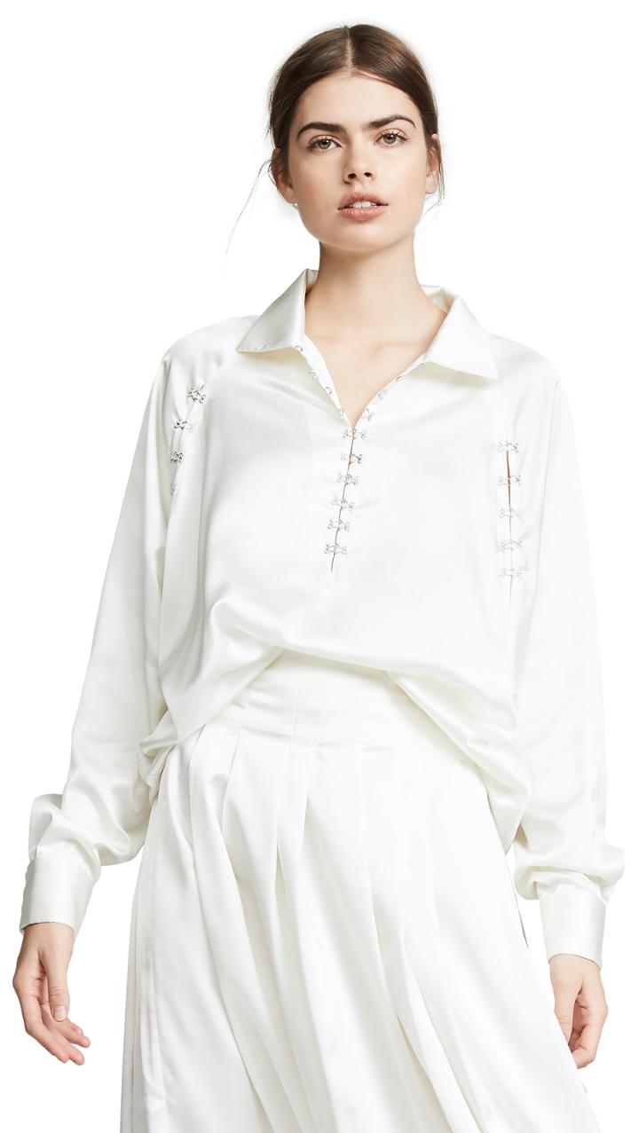 Jourden Satin Windbreaker Blouse