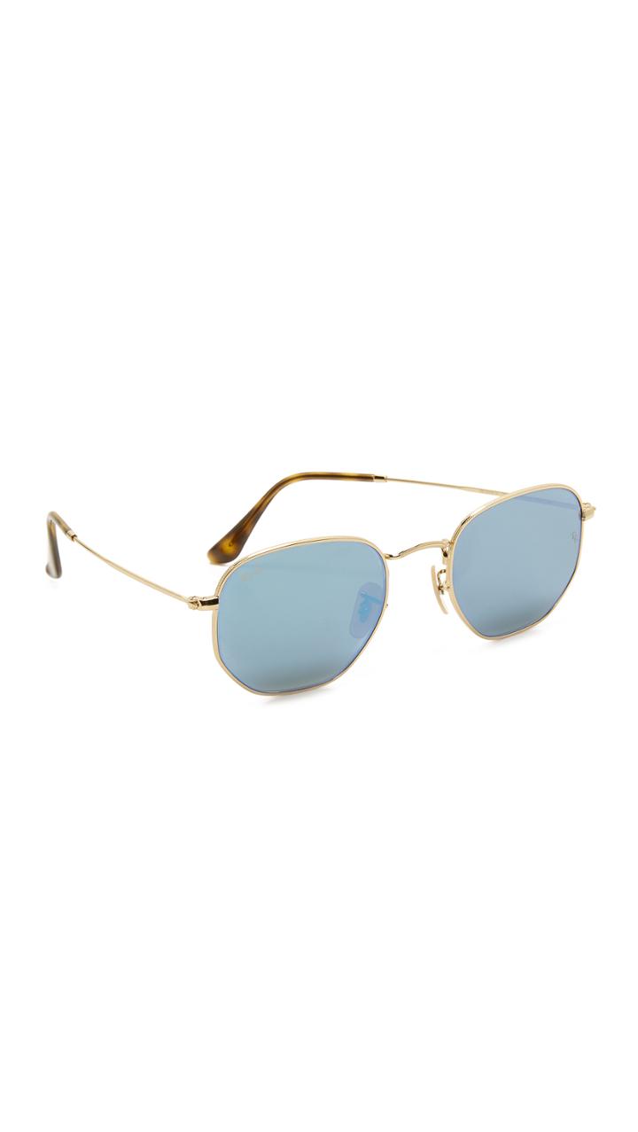 Ray Ban Octagon Mirrored Sunglasses