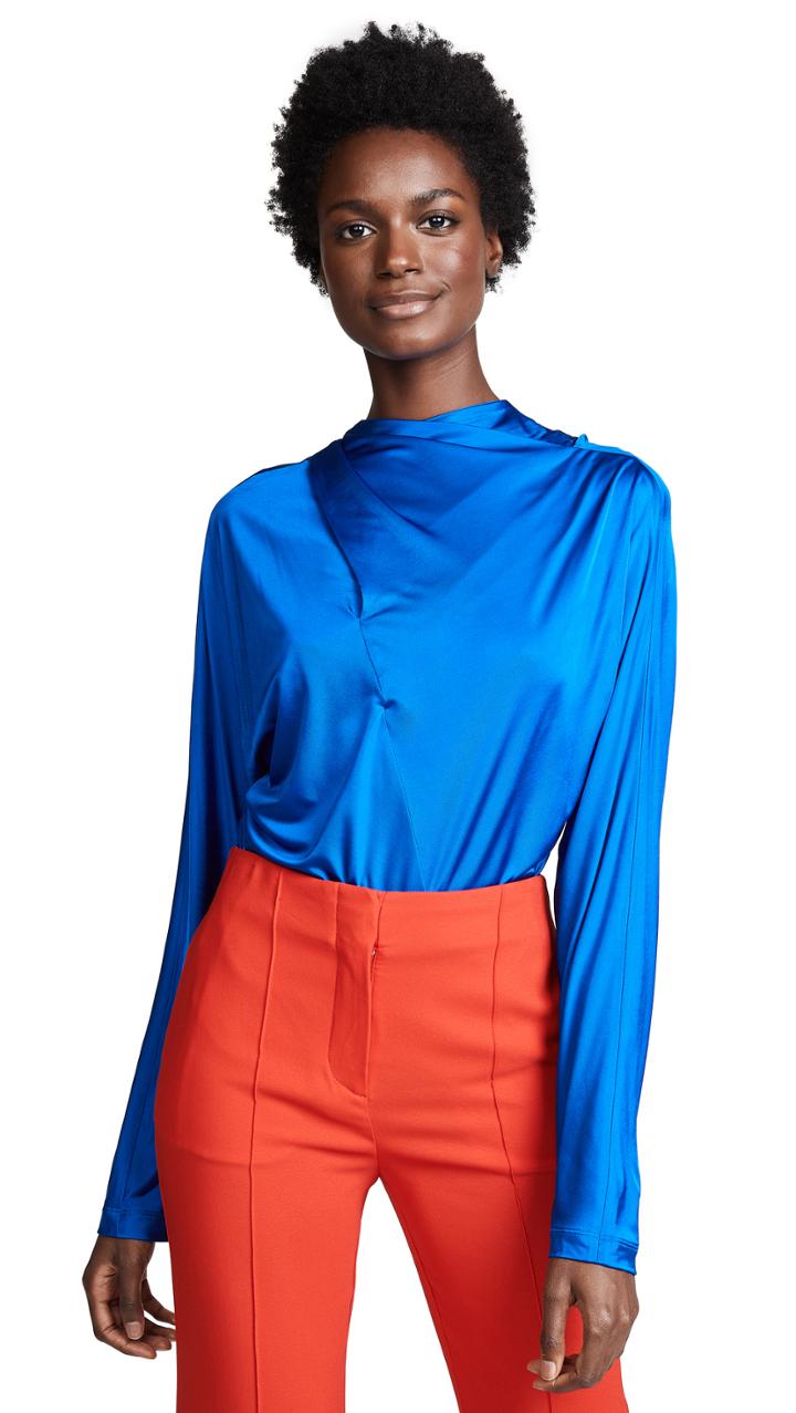 Cedric Charlier Draped Top