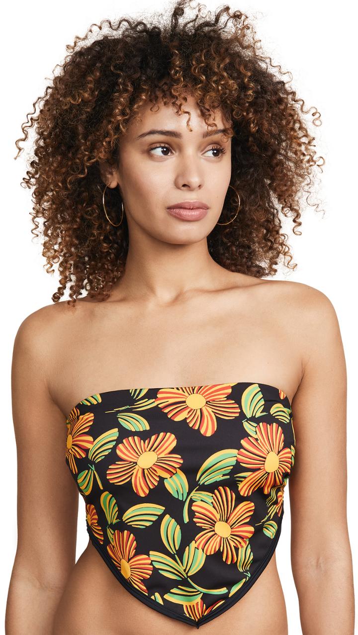 Solid Striped The Bianca Bikini Top