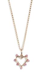 Marlo Laz 14k Mini Open Heart Necklace