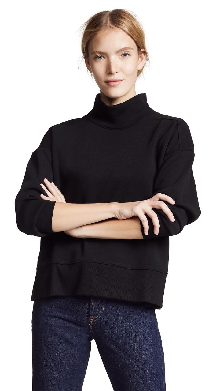 Z Supply Loft Fleece Mock Neck Sweater