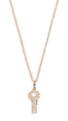 Ef Collection 14k Mini Diamond Key Necklace