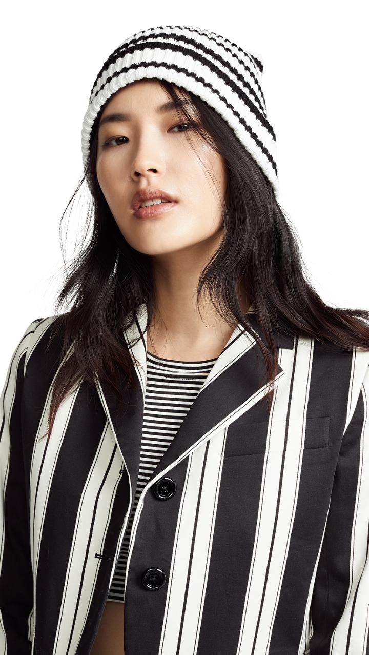 Marc Jacobs Uneven Stripe Hat