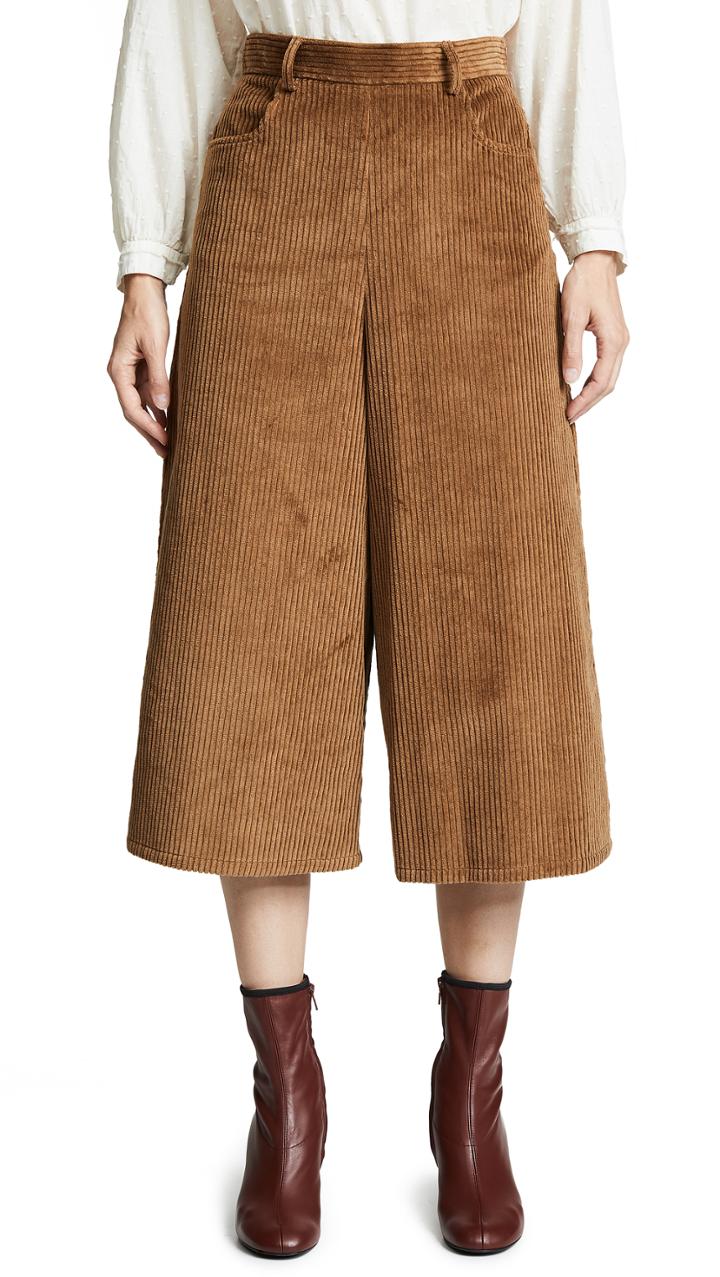 See By Chloe Cropped Wide Leg Pants
