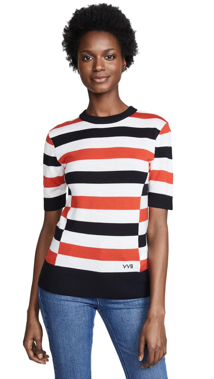 Victoria Victoria Beckham Short Sleeve Boy Sweater