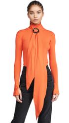 Ellery Asher Top With Scarf Collar
