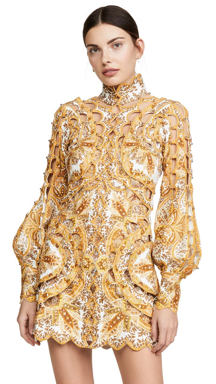 Zimmermann Zippy Scallop Mini Dress