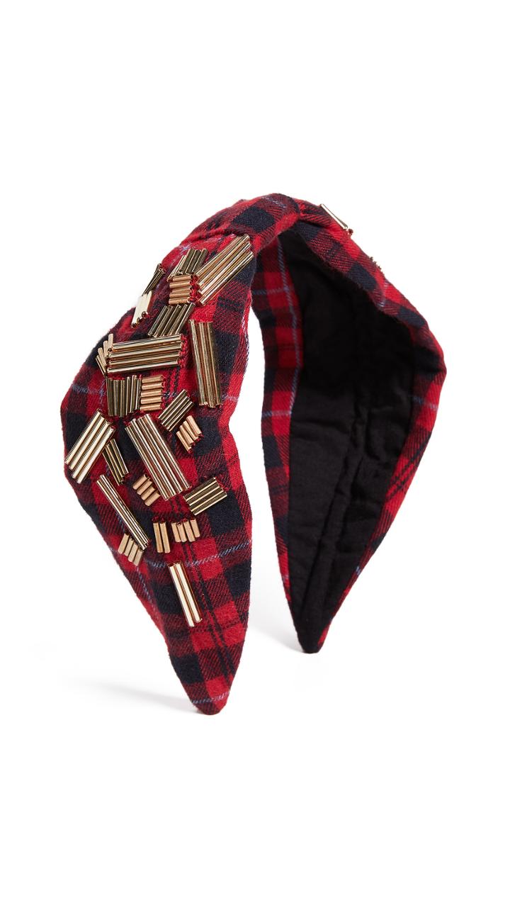 Namjosh Red Plaid Headband