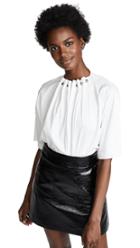 Boutique Moschino Metal Ball Collar Blouse