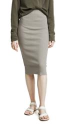 James Perse Melange Rib Skinny Skirt