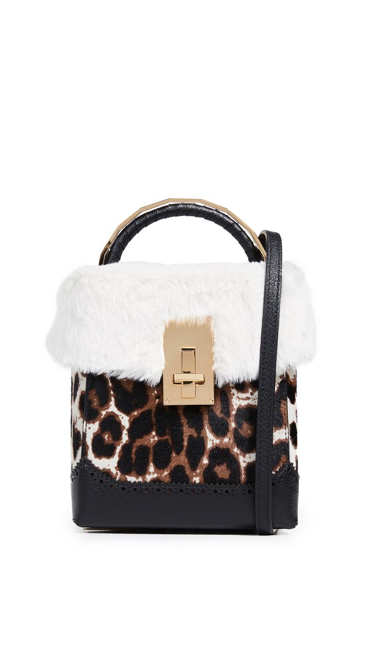 The Volon Great L Faux Fur Box Bag