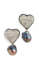 Lizzie Fortunato French Heart Earrings