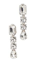 Oscar De La Renta Classic Crystal Large Drop Earrings