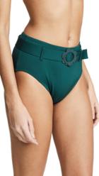 Kate Spade New York Daisy Buckle High Rise Bikini Bottoms