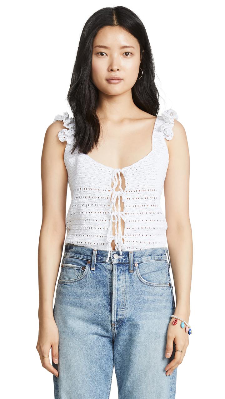 Michaela Buerger Crochet Top